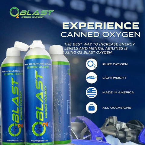 Pure Oxygen For Fast Recovery And Boosted Stamina, 10L Portable Oxygen Cans, 3 Pack With Flip Top Cap, Amped Focus And Altitude Performance For Action Sports And Training Made In USA