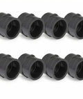 8 Pack 2 Inch PVC Pipe Fittings Female Adapters Schedule 80 Socket to NPT Connector, corrosion resistant, black color.