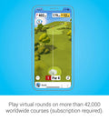 Approach R10 Portable Golf Launch Monitor for Indoor Practice and Driving Range app interface on smartphone screen