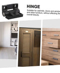 Adjustable Plastic Cabinet Hinges With Torque Friction Folding Support for doors shown in kitchen and office use
