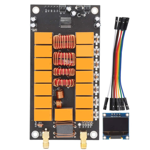 ATU-100 Mini Automatic Antenna Tuner Kit For Ham Radio Nerds With OLED Display DIY Tuner Board Real Time Tuning components