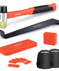 Laminate Wood Flooring Installation Kit With Reinforced Double Faced Mallet Heavy Duty Pull Bar and Accessories