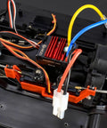 60A Waterproof Brushed ESC For 2-3S LiPo RC Cars Boats Trucks 1/10 Scale Crawler With Tamiya Plug installed in RC vehicle