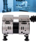 Heavy-Duty 110V Mini Diaphragm Vacuum Pump, 550W Oil-Free Lab Air Compressor, 3.6 CFM Silent Piston Motor, Cast Aluminum Body side view