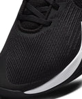 Close-up of Precision 5 Black White Men Basketball Shoes showing lightweight breathable upper and superior traction design.