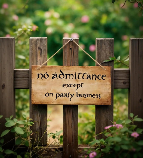 Funny No Admittance Except On Party Business Sign Rustic Wood Wall Decor For Home Kitchen Bar Or Parties Vintage Hanging Plaque