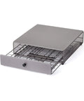 Cocktail Capsule Drawer for Bartesian, Holds 36 Pods With Smooth Glide Rolling Drawer, Silver Countertop Bar Organizer
