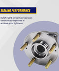 Two Piece Front And Rear Wheel Bearing And Hub Assembly 513266 For Hyundai Santa Fe Veracruz And Kia Sorento 2007 2018 2011 2015 With 5 Lug Bolts Without ABS showing front view and lug bolts