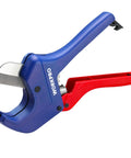 Built Tough Ratchet Pipe Cutter For PEX PVC PPR And Plastic Hoses Up To One And Five Eighths Inches With An Aluminum Die Cast Body