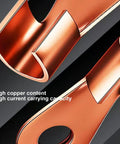Close-up of high copper content of Heavy Duty Magnetic Welding Ground Clamp With Super Fast No Screw Tool Free Setup for reliable grounding.