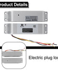 Fail Secure Electric Bolt Lock With Adjustable Delay Settings Heavy Duty Stainless Steel Deadbolt for access control, showing detailed wiring.