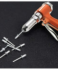 Votoer Air Rivet Gun Hydraulic Pneumatic Riveter Tool Set With One Hand Operation Lightweight Aviation Aluminum Body with rivets.