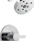 Compel 14 Series MultiChoice Shower Trim Chrome With Universal Fittings And H2Okinetic 2 GPM Water Efficient Brass Handle