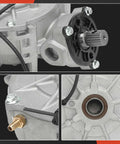 Close-up of Drop Right In Front Differential Assembly Replacement For Polaris Ranger Crew Sportsman 4x4 ATV UTV gearbox unit components.