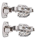 Rebound Soft Closing Cabinet Hinge, 3 Way Adjustable Frameless, Includes Installation Screws, Durable 304 Stainless Steel Construction