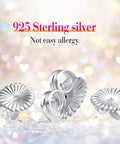 Jumbo Earring Backs For Heavy Studs And Droopy Posts Replacement Secure Lifters 9mm Silver 8 Pack with daisy design.