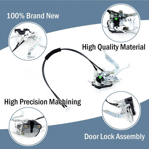 Front Door Lock Actuator And Cable Replacement Kit For 2001-2007 Toyota Sequoia And 2005-2006 Toyota Tundra Double Cab 4.7L Right Passenger Side