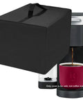 Black Single Serve Coffee Maker Cover For K-Supreme And K-Compact Pods covering coffee machine, waterproof and dustproof.
