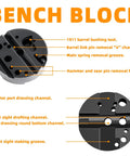 Non Slip Universal Bench Block With Pro Grade Non Marring Polymer Round 4 Inch Diameter One And One Quarter Inch High diagram