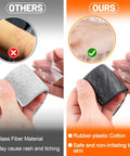 Comparison of fiber material vs rubber-plastic cotton in 32.8 Ft Pipe Insulation Tape Wrap With Aluminum Foil Self Adhesive Foam.