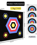 20 Inch Archery Target High Density EVA Foam For Recurve And Compound Bows Backyard Practice Sesh, with target papers