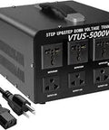 Heavy Duty 5000W Pro Voltage Transformer Converter Step Up Or Down From 110V And 120V To 220V And 240V with US Power Cord