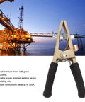 Workhorse 300A Brass Welding Ground Clamp With 45mm Opening A Type Earth Clip Premium Conductive Grounding Tool For Welders Shipyards Steel Structures Oil Rigs And Cars Black Cover brass clamp