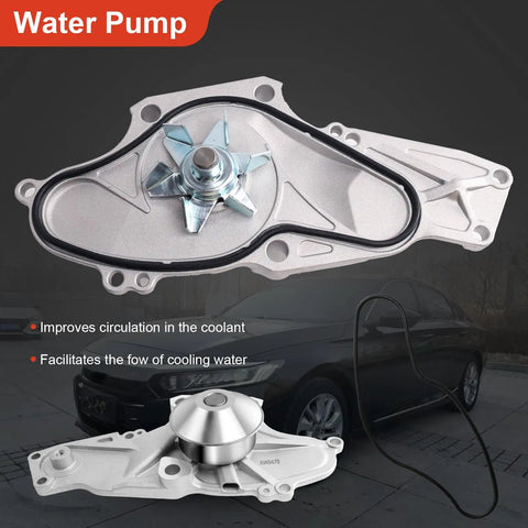 Honda Complete Timing Belt Kit With Water Pump For 2003 To 2018 Accord Odyssey models showing water pump component