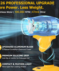 Cordless Leaf Blower Powerhouse With 380W Motor Delivers Up To 100000 RPM And A 47 Meters Per Second Wind Three Speed Settings