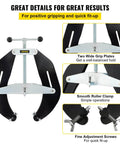 Heavy Duty Pipe Clamp For 5 To 12 Inch Pipes With Quick Acting Screws, Ultra Clamp For Precise Pipe Fit Up And Alignment