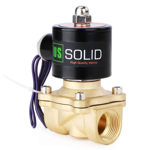 NPT Brass Electric Solenoid Valve 12V DC Normally Closed With Viton Seals 3/4 Inch For Gasoline Diesel Kerosene Natural Gas And Air