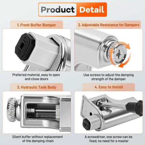 Twenty Five Pieces Soft Close Cabinet Door Dampers Deliver A Slick Glide For Kitchen Cupboards Wardrobes And Heavy Drawers Quick Install Makes Home Repairs A Total Breeze detailed product features and installation instructions.
