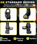Close-up of Rear ABS Wheel Speed Sensor Left And Right For Jeep Wrangler 2007 To 2017 And Liberty 2008 To 2012 And Dodge Nitro 2007 To 2011 2Pcs ALS1932 52125003AB ABS Sensor Replacement Easy Install showing connector and mounting design.