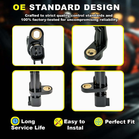 Close-up of Rear ABS Wheel Speed Sensor Left And Right For Jeep Wrangler 2007 To 2017 And Liberty 2008 To 2012 And Dodge Nitro 2007 To 2011 2Pcs ALS1932 52125003AB ABS Sensor Replacement Easy Install showing connector and mounting design.