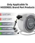 Top Notch Smart Garden Hose Repair Connector Kit With Clamps For 1/2 Inch Fittings Durable Gray Water Hose Fix It Fast Easy Install, gray hose reel