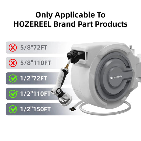 Top Notch Smart Garden Hose Repair Connector Kit With Clamps For 1/2 Inch Fittings Durable Gray Water Hose Fix It Fast Easy Install, gray hose reel