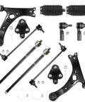 Front Suspension Kit For Toyota Matrix And Pontiac Vibe 2003 2008 Includes Front Lower Control Arm Ball Joint Tie Rod Set