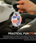 Universal Dial Antifreeze Tester For Cars And Trucks Measures Glycol Fluid Concentration, testing coolant levels under hood.