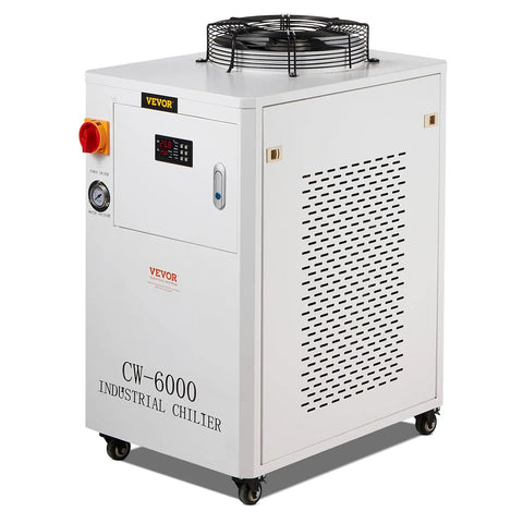 Rugged Industrial Water Chiller Built To Crush Heat Fast With 65 Liters Per Minute Flow And A 15 Liter Tank, CW-6000 model.
