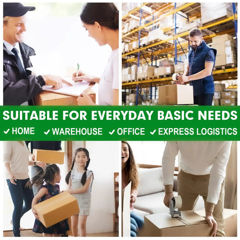 Collage with Clear Packing Tape Heavy Duty 36 Rolls Pack 2 Inch Wide 65 Yards Each 2340 Yards Total For Shipping Moving Sealing jobs