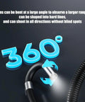 Get Into Those Tricky Tight Spaces With This Versatile Compact Borescope Camera Featuring Bi Directional Rotation Light and clear real time imaging plus IP67 waterproof rating for tough industrial inspections and diagnostics, showcasing flexible 360° lens for enhanced visibility.