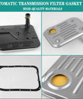 4L80E Automatic Transmission Filter Kit With Oil Pan Gasket for Chevy Silverado Suburban GMC Sierra Yukon Escalade