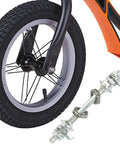 4.92 Inch Silver Front Bike Axle Bearings Replacement Hub For Quick Install And High Strength, Lightweight Durable Wheel Support