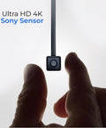 Pro 4K Eye Level Webcam With Retractable Arm for flawless video calls, showing ultra HD 4K sensor and adjustable lens.