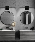 Sleek Matte Black 16 Inch LED Vanity Light For Bathroom Mirror And Cabinet 12W 1020 Lumen Cool White 6000K IP44 Rated 120V