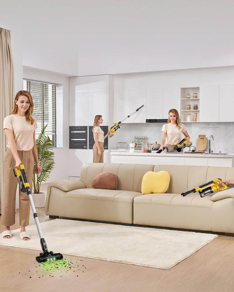 Cordless Vacuum Cleaner For Dewalt 20V Battery Compatible 7 In 1 Lightweight Stick Vacuum with HEPA Filter used on floor and sofa