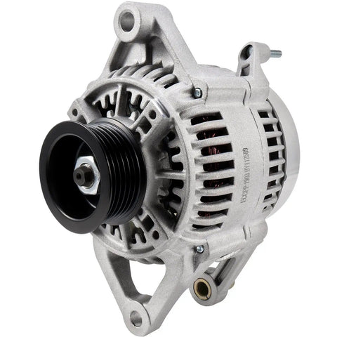 90 Amp 12V Replacement Alternator For Jeep Cherokee 1991 To 1998 Grand Cherokee 1993 To 1998 Wrangler 1991 To 1995 And 1997 To 1998 And Dodge Dakota 1997 To 1998 High Quality Auto Alternator With Stable Voltage Output And Plug And Play Install, front view