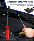 Person using fastener removal tool on engine, showcasing 150 Millimeter Long Nylon Zip Ties Kit, 100 PCS Tough As Nails Heavy Duty