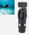 Go To Scuba Regulator For All Waters With First Stage Yoke System and diver underwater with aluminum alloy body