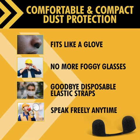 Dust Blocker Nose Filter Mask For Nose Personal Protective Disposable Dust Mask Breathable No Cap Comfort All Day